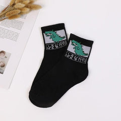 Artsy Dinosaurs Harajuku Pop Socks - My Kawaii Space