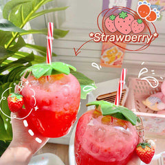 Fresh Strawberry Straw Bottle