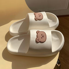 Chunky Teddy Bear Slippers - My Kawaii Space