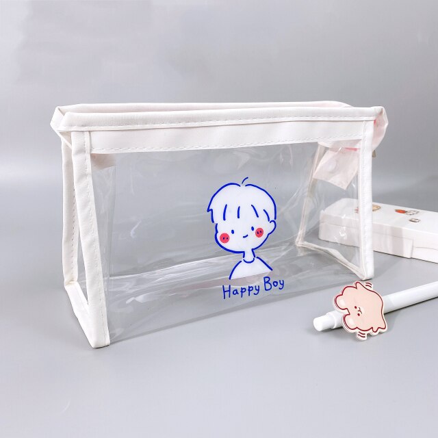 Transparent Waterproof PVC Animal Pencil Case
