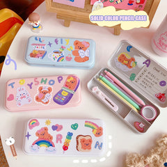 Korean Cute Teddy Bear Pencil Box