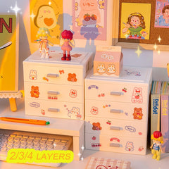 Multi-Layer Desk Organizer Storage Box