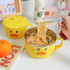 Kawaii Duck Ramen Noodles Bowl