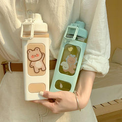 700/900ml Kawaii Bear Water Bottle