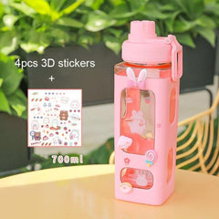 700/900ml Kawaii Bear Water Bottle