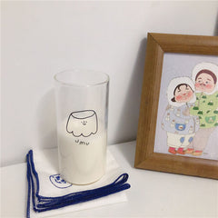 Cute Korean Style Glass Cup