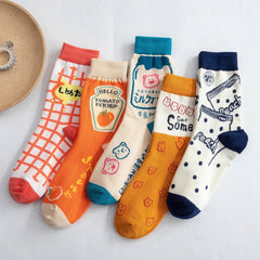Funny Japanese Harajuku Ankle Socks