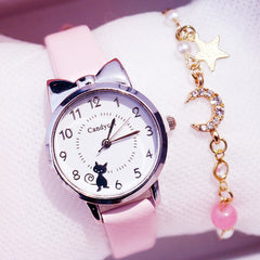 Fairy Cat Bling Watch with Bracelet