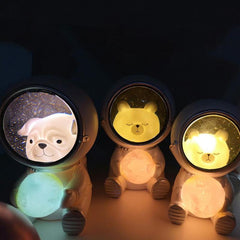 Kawaii Animal Astronaut Night Light