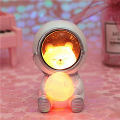 Kawaii Animal Astronaut Night Light