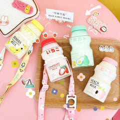 450ml Kawaii Yogurt Plastic Water Bottle