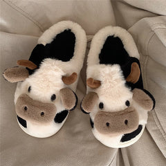 Milky Cow Fluffy Slippers🐮