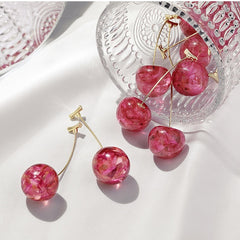Freshly Picked Cherries Drop Earrings