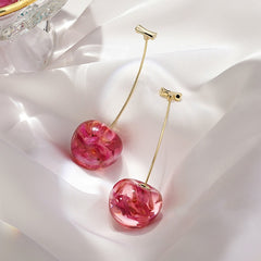 Freshly Picked Cherries Drop Earrings