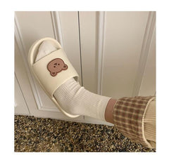 Chunky Teddy Bear Slippers - My Kawaii Space