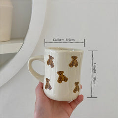 Cute Teddy Bear Beige Coffee Mug