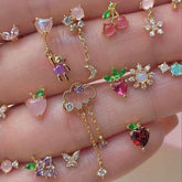 Dainty Crystal Stud Earrings