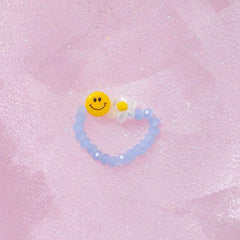 Smiley Face Beads Ring