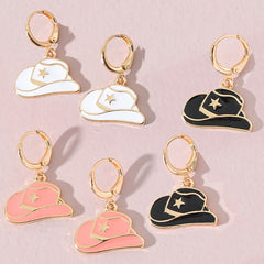 Cowboy Hat Dainty Earrings