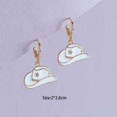 Cowboy Hat Dainty Earrings