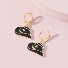 Cowboy Hat Dainty Earrings