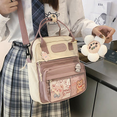 Kawaii Nylon Mesh Convertible Backpack