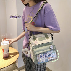 Kawaii Nylon Mesh Convertible Backpack