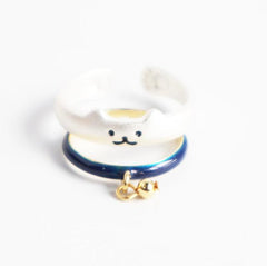 2 Piece Cute Cat Hug Rings