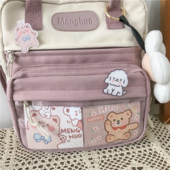 Kawaii Nylon Mesh Convertible Backpack