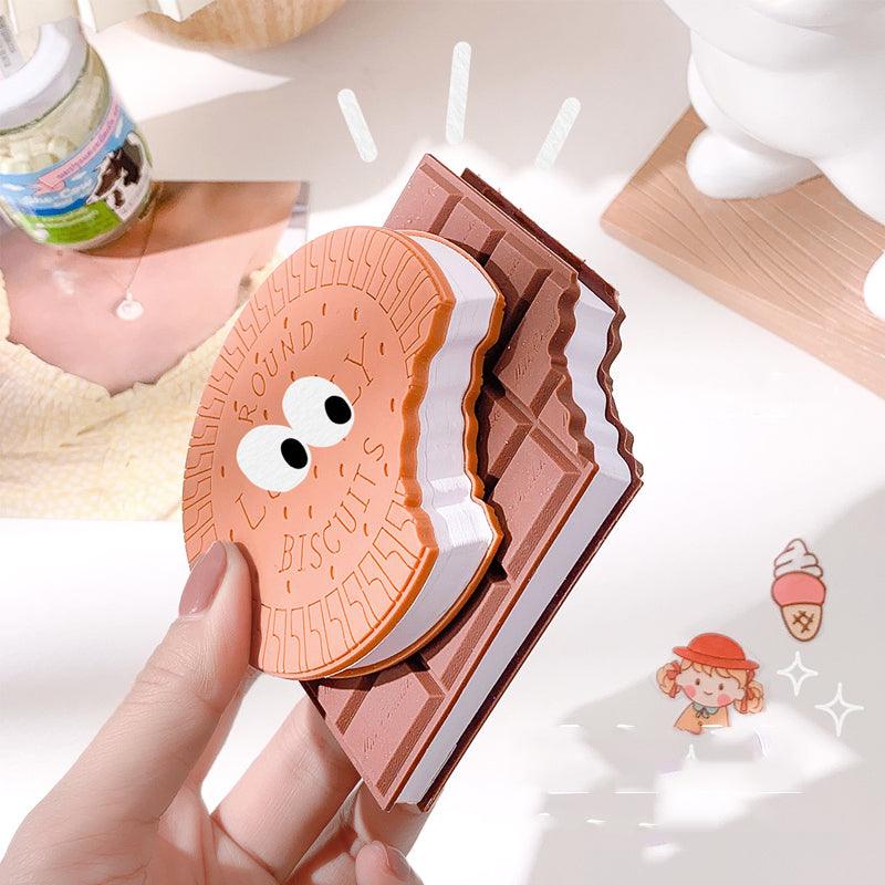 Chocolate Biscuits Memo Pad Notebook - My Kawaii Space