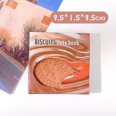 Chocolate Biscuits Memo Pad Notebook - My Kawaii Space