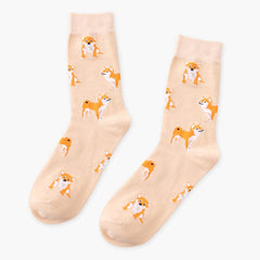 Shiba Inu/Kitten/Piggy Pattern Socks