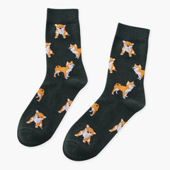 Shiba Inu/Kitten/Piggy Pattern Socks