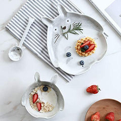 Hand-Painted Totoro Ceramic Tableware