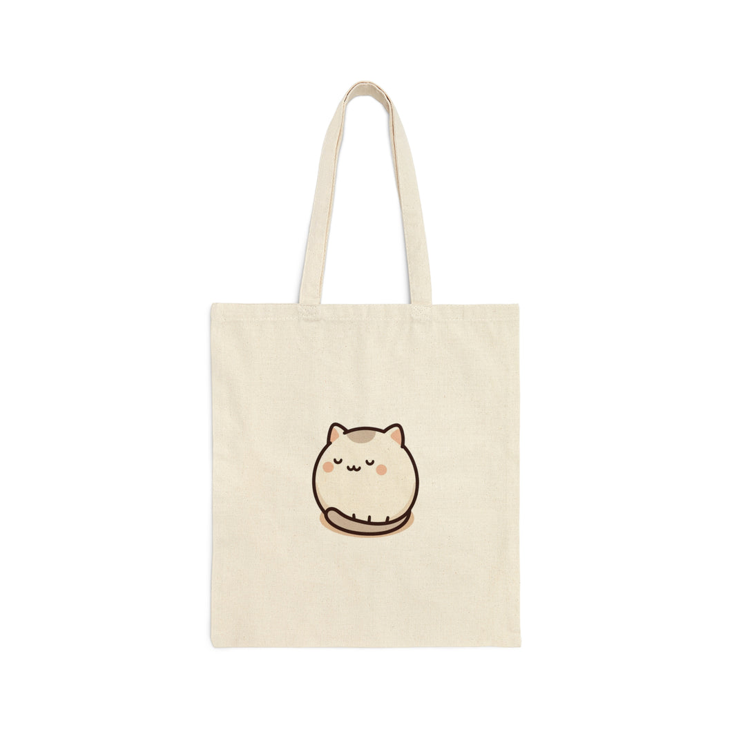 Kawaii Chubby Cat Everyday Tote Bag