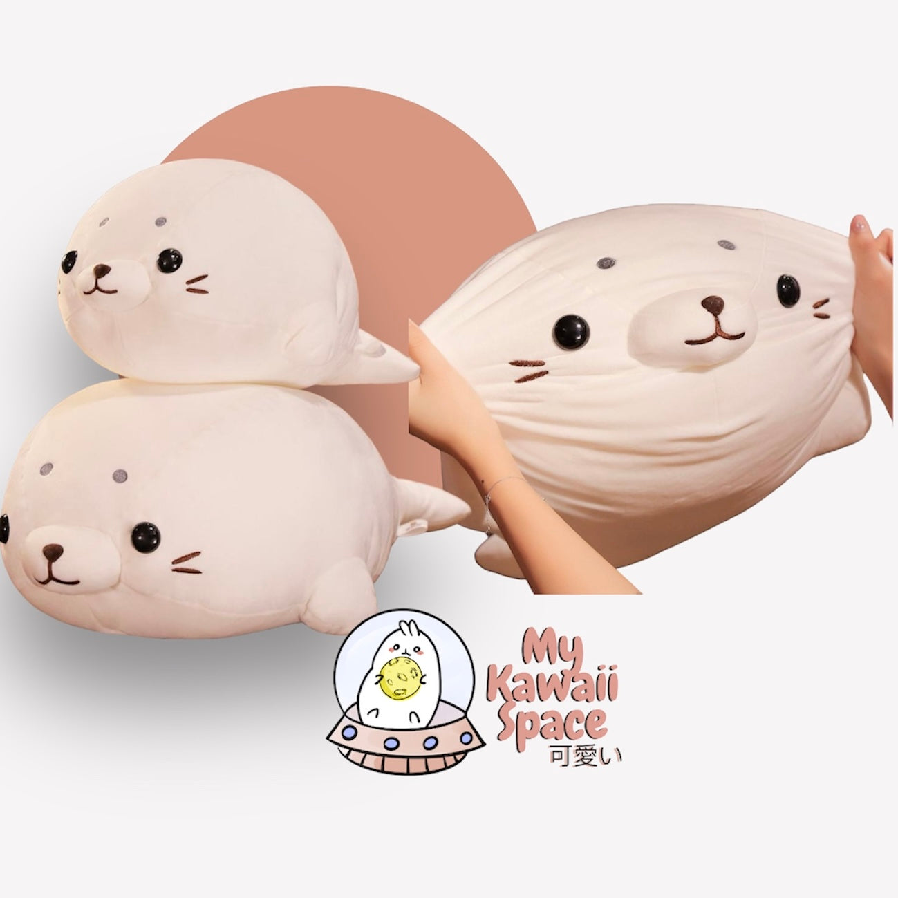 Squishy Lying Seal Plush
