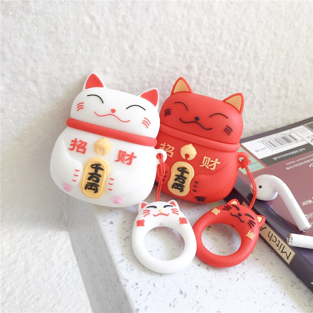 Lucky Cat Airpods Case