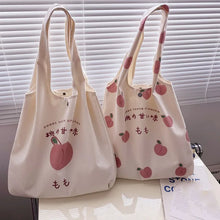 Load image into Gallery viewer, Kawaii Peachy Everyday Tote Bag
