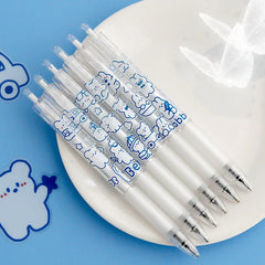 6pcs Cloudy Rabbit Kawaii Gel Pen Set