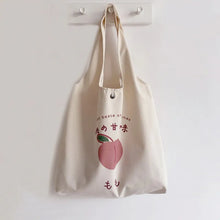 Load image into Gallery viewer, Kawaii Peachy Everyday Tote Bag
