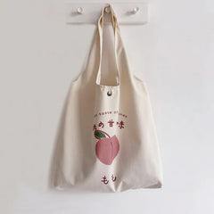 Kawaii Peachy Everyday Tote Bag