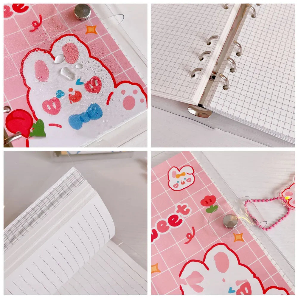 Kawaii Bear Bunny Binder Notebook