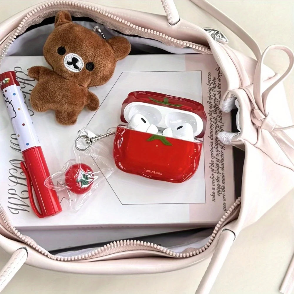 Kawaii Jelly Tomato Airpods Case
