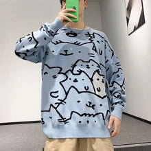 Load image into Gallery viewer, Kawaii Oversized Popular Japanese Cat Sweater
