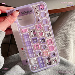 Kawaii Cartoon Keyboard ASMR Phone Case
