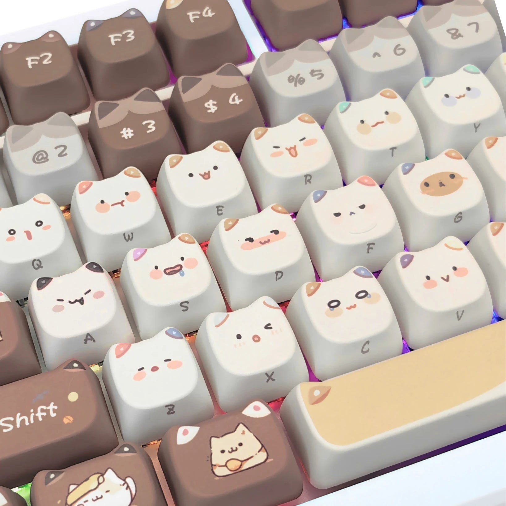 Cute Meow Cat MAO Keycaps