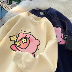 Kirby Super Star Cute Cartoon Oversized Sweat Shirt