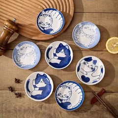 Ceramic Lucky Cat Sauce Dish