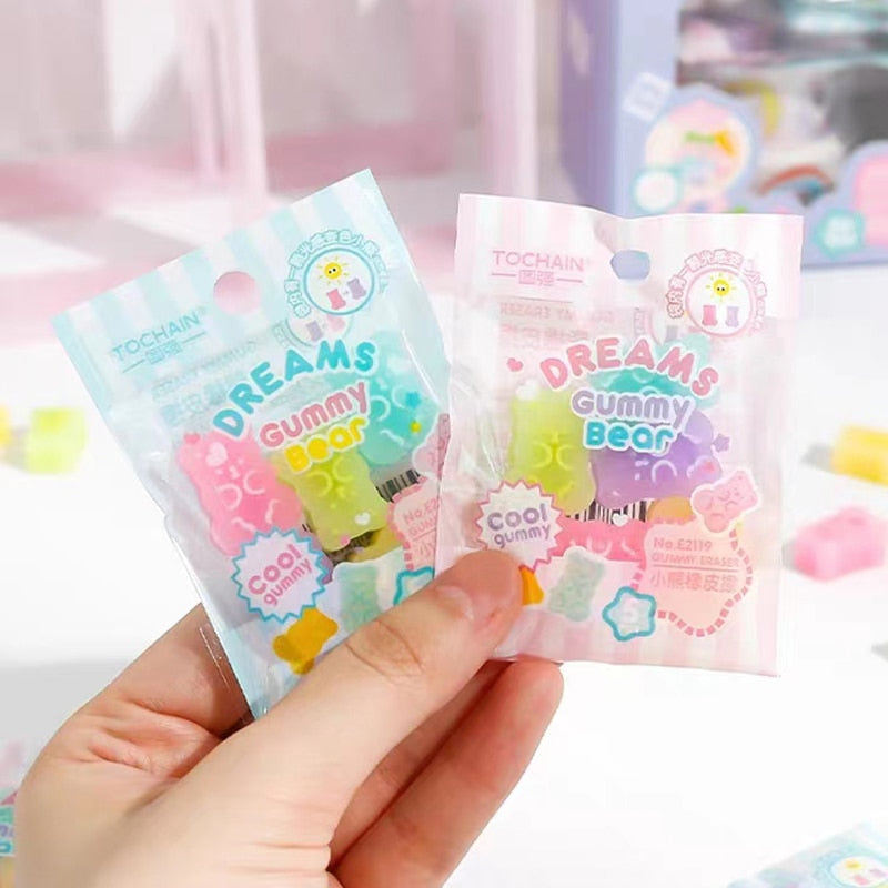 5pcs/pack Kawaii Gummy Eraser