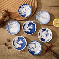 Ceramic Lucky Cat Sauce Dish